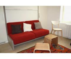 Furnished studio (19sqm) rue Fauvet, Paris 18th arrondissement. Ground floor