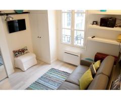 Paris furnished studio  is perfectly located on Rue Marsollier, Paris 2nd arrondissement