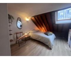 This furnished Studio/2 Rooms of a charming Parisian building in the 17th arrondissement