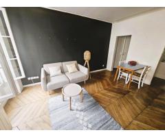 Charming 2-room, 40 m² apartment in Paris, located in the lovely 19th arrondissement,