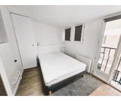 Charming 2-room, 40 m² apartment in Paris, located in the lovely 19th arrondissement,
